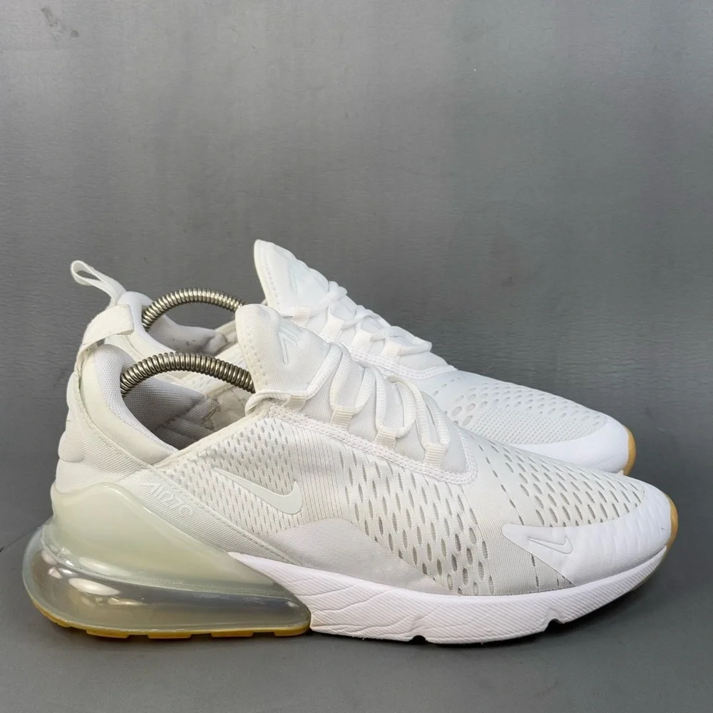 Nike Air Max 270 'White Gum' athletic sneaker shoes men’s size 10.5